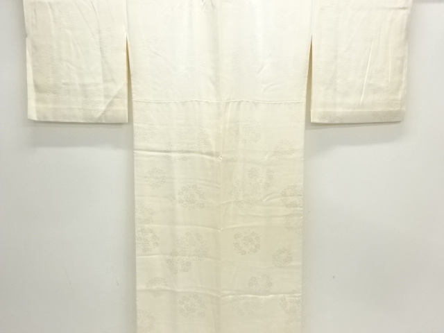 JAPANESE JUBAN / WOVEN FLOWER ROUNDEL